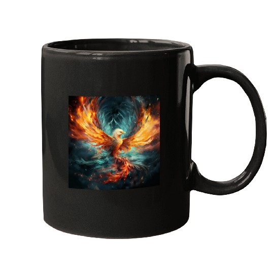 Cosmic Phoenix Mugs