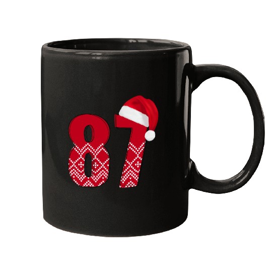 Age 87 - Congrats Christmas Number Eighty Seven Mugs