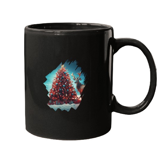 Christmas tree Christmas Reindeer Mugs