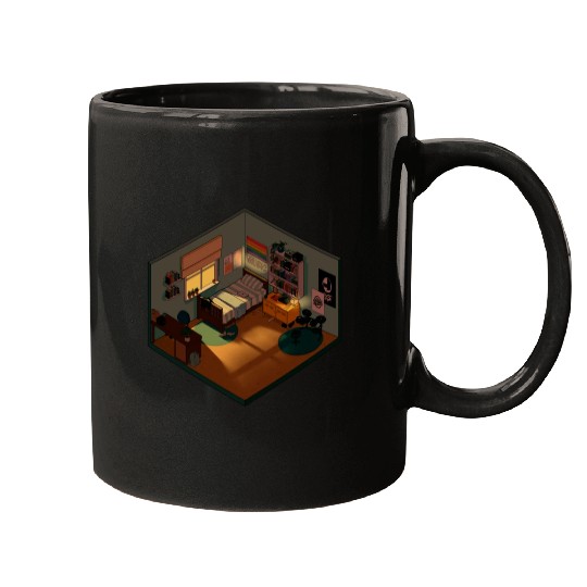 Heartstopper isometric bedroom Mugs