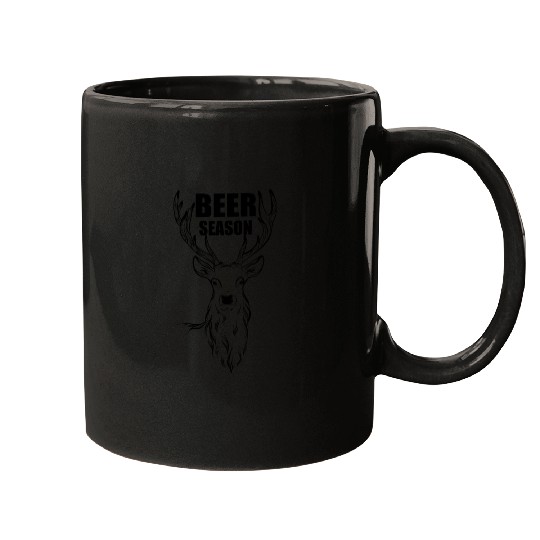 Beer Season 2 Camo Funny Deer Hunter Mugs
