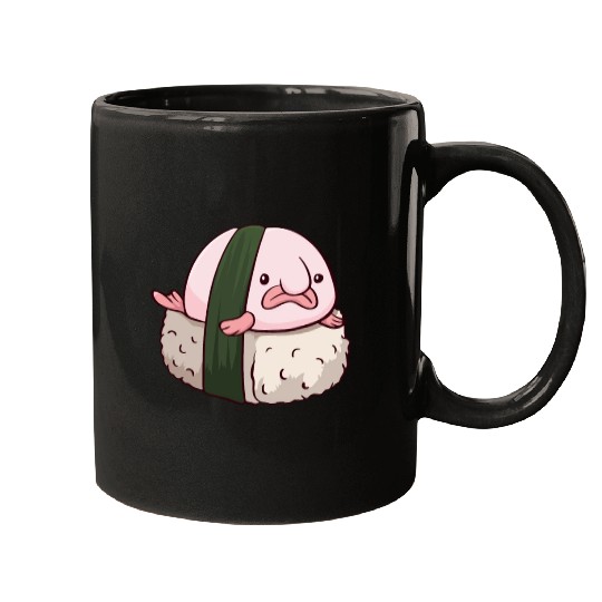 Kawaii Blobfish Sushi Japanese Food Mugs