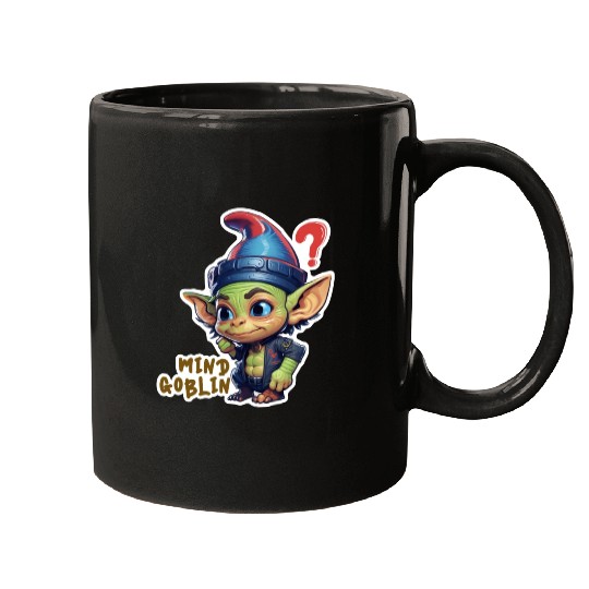 Funny Green Goblin Monster - Mind Goblin Deez Nuts Mugs