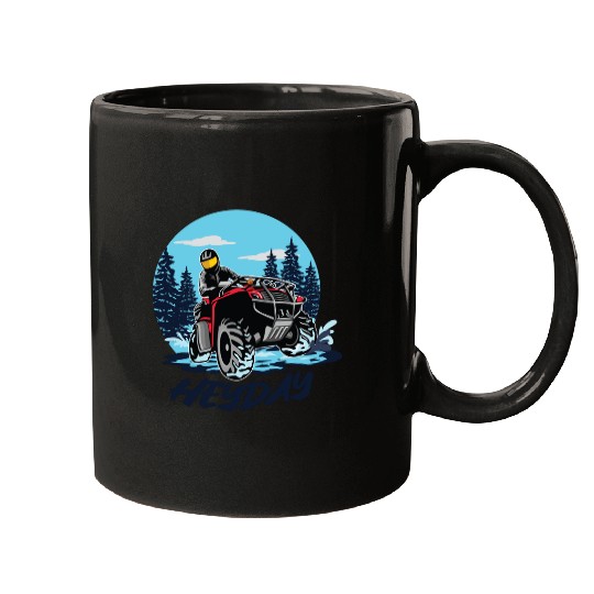 ATV/Quad "Winter Riding" style logo. By "Hey Day" Mugs