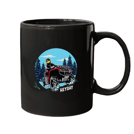 ATV/Quad "Winter Riding" style logo. By "Hey Day" Mugs