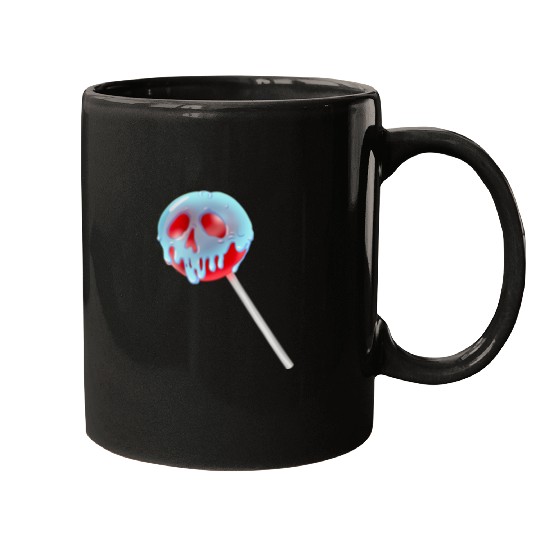 Poison Apple Halloween Candy Lollipop Mugs