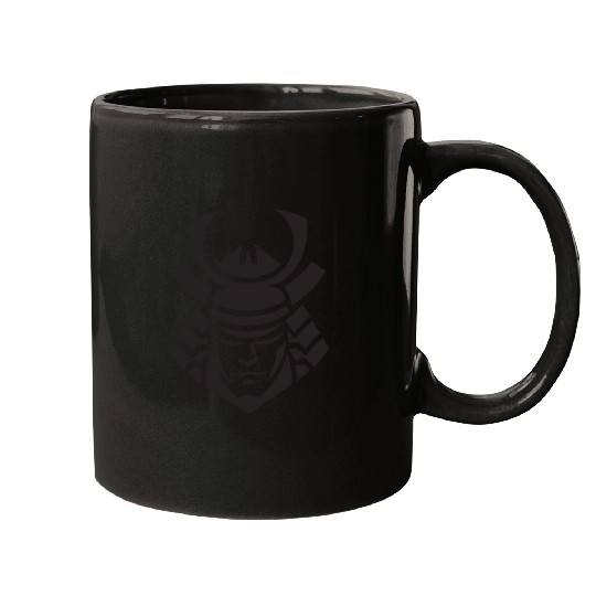 Samurai Helmet Logo Katana Swordsman Mugs
