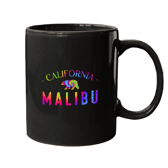 Malibu California Bicycle Club In a Tie Dye Design Mugs