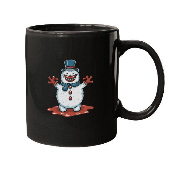 frosty snowman creepy Mugs