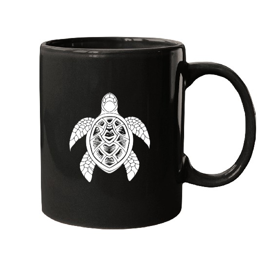 Turtle Tattoo Underwater Design For Divers Mugs