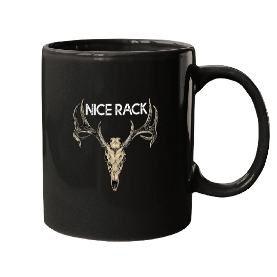 Nice Rack Funny Deer Hunting Big Buck Mugs