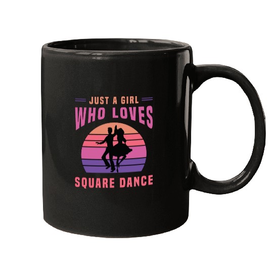 Square Dancing Just A Girl Who Loves Country Music Mugs