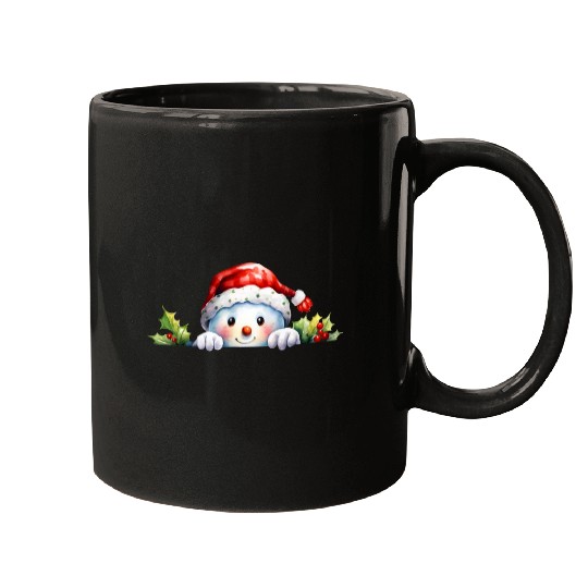 Christmas Cheerful Snowman Mugs