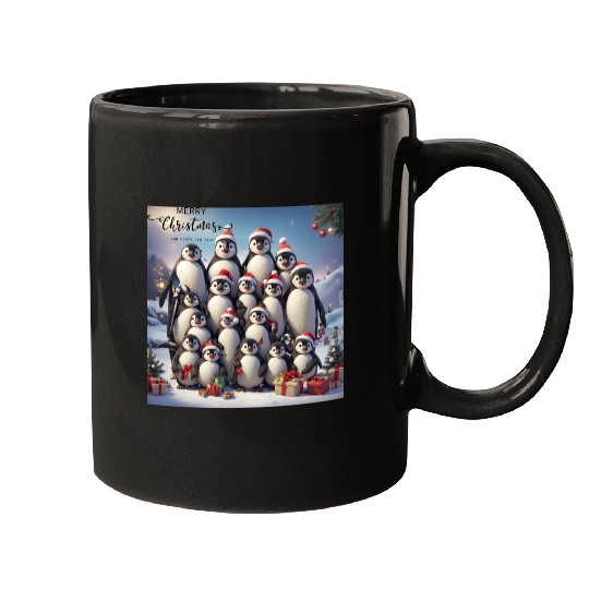 Christmas penguins Mugs
