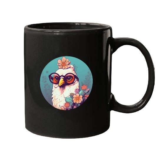Retro Style 80s 90s Vintage Chicken Lovers Mugs