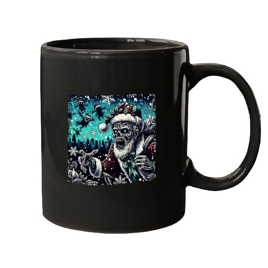 Santa Zombie - Creepy Christmas Vibes Mugs