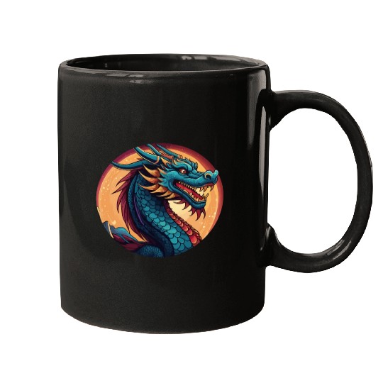 traditional Chinese dragon Mugs
