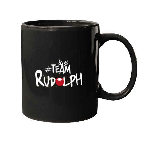 Team Rudolph Funny Christmas Reindeer Lover Meme Mugs