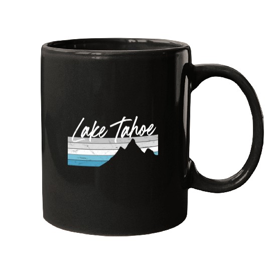 Lake Tahoe Nevada California Mountain Skiing Py Mugs