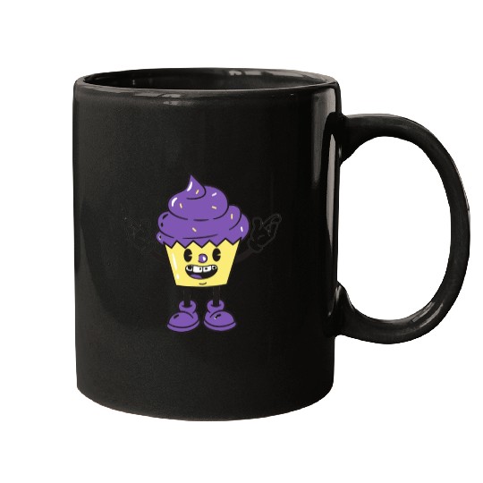 purple ice cream cup design Mugs