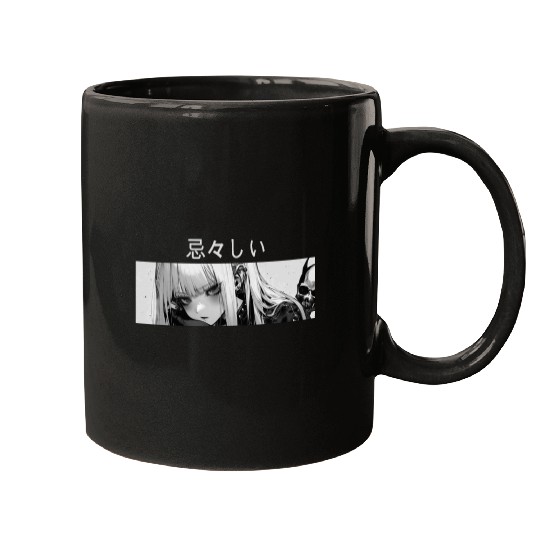 Sad Girl Goth Harajuku Grunge Aesthetic Anime Dark Mugs