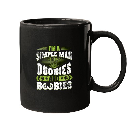 Marijuana Doobies And Boobies Smoking Pot Weed Mugs