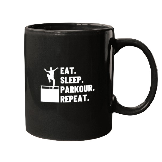 Eat Sleep Parkour Repeat Parkour Mugs