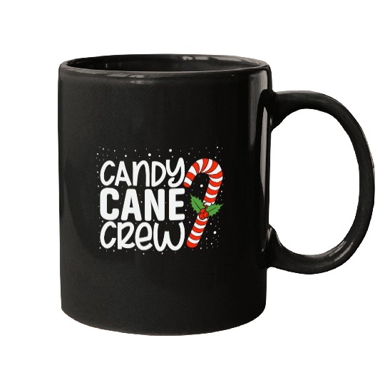 Funny Christmas Candy cane crew Mugs