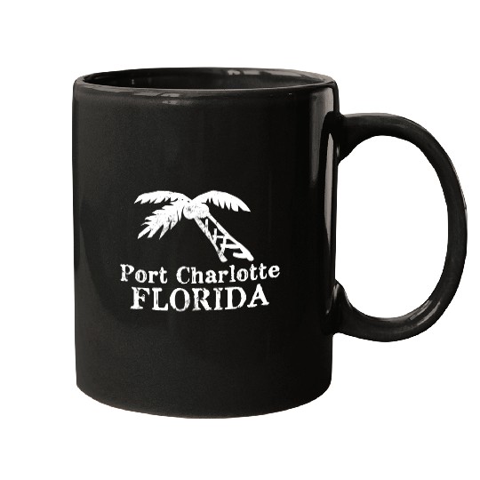 Port Charlotte Florida Palm Tree Souvenirs Gifts Mugs