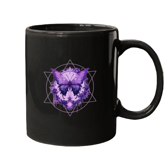 Enchanted Butterfly Witchcraft Fairycore Ethereal Mugs