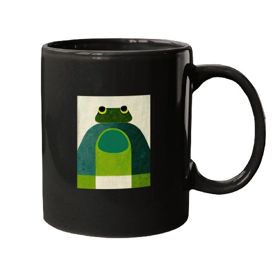 Mod Frog Tres - Frog Art design Mugs