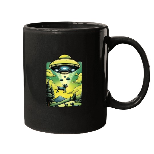 UFO Cow Abduction Mugs