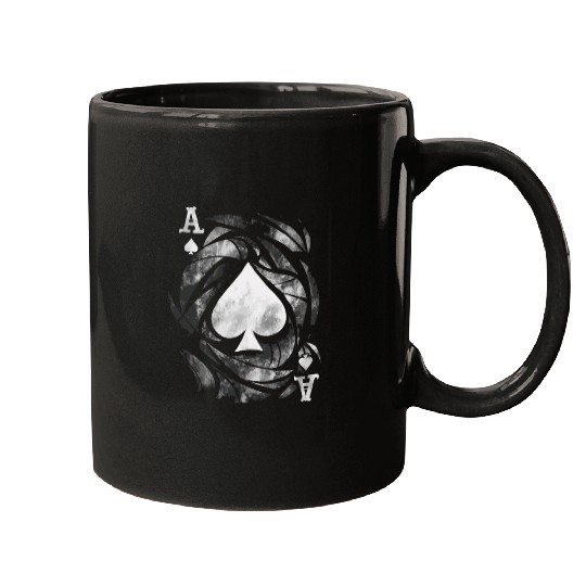 Grunge Ace of Spades Mugs