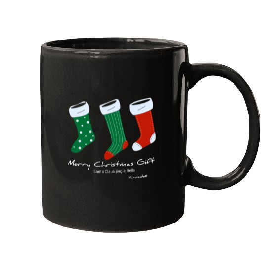Santa Claus jingle Bell Merry Christmas Gift socks Mugs