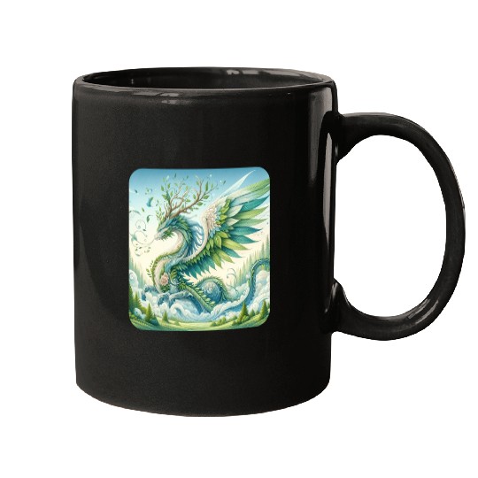 Nature Elemental Dragon Mugs