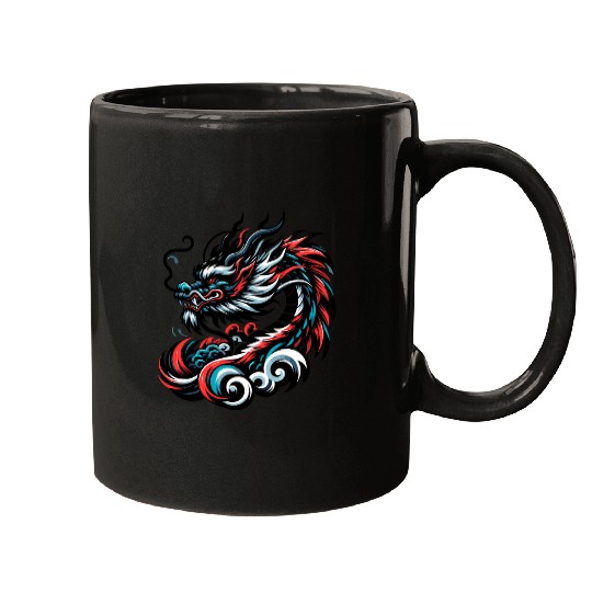 Colorful Chinese Dragon Artwork Essentials Mugs