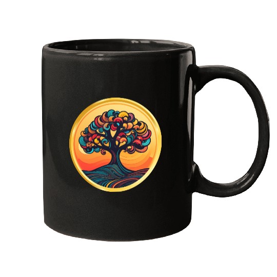 Fall Color Tree Mugs