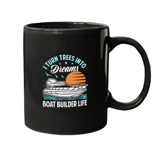 Boat Builder Top - Funny Boat Saying Mugs
