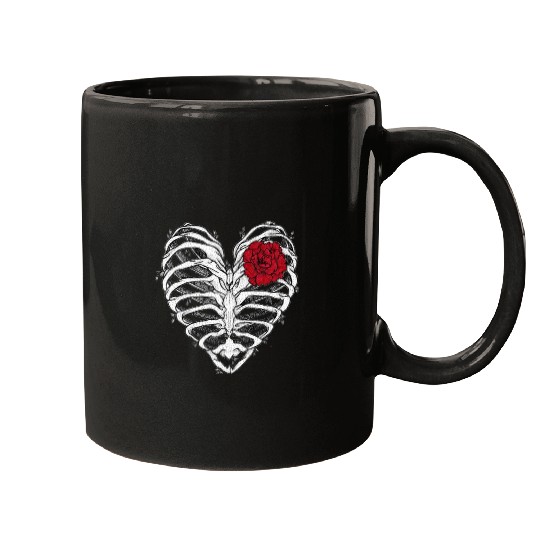 Bone Heart Mugs