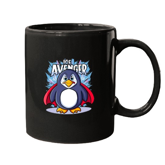 Superhero Penguin: The Ice Avenger Mugs
