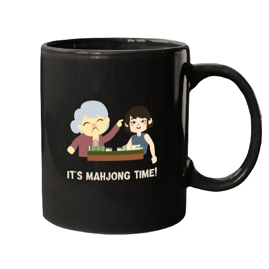 It's Mahjong Time - Grandma Granddaughter Mugs