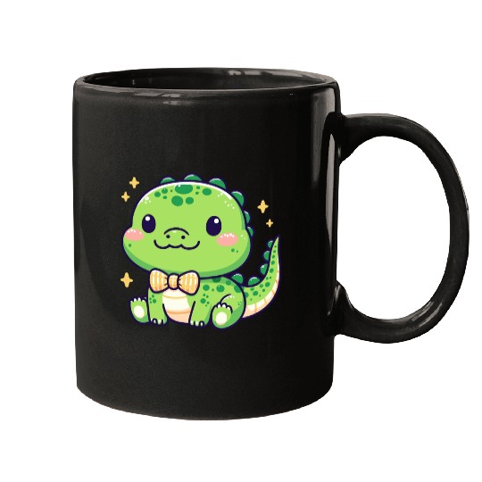 Playful Alligator Cartoon Mugs