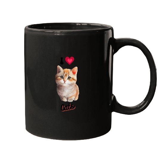 I love Cats design, cool cute gift idea for girls Mugs