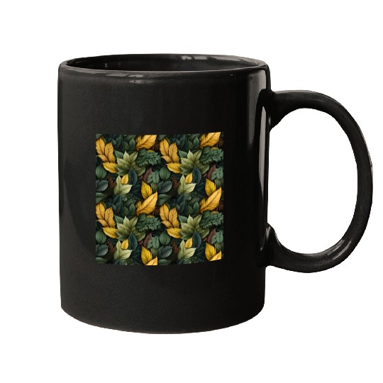 Fall Leaves Pattern Mugs
