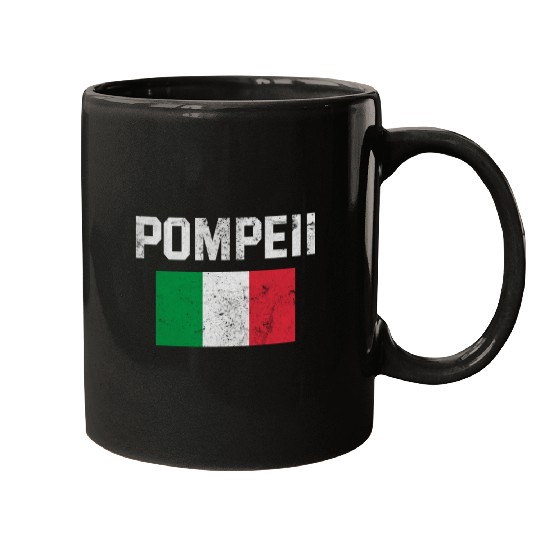 Pompeii Flag Italy Geology Mugs