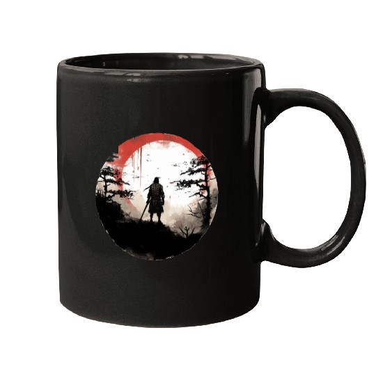 Samurai Sunset Mugs
