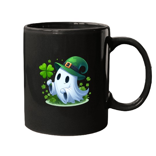 St. Patrick's Day Ghostly Charm Mugs