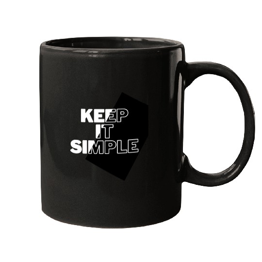 Simply Elegant: Keep It Simple Design Mugs