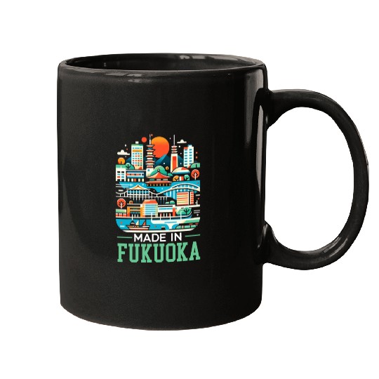 Fukuoka Japan Country Travel Vacation Japanese Mugs