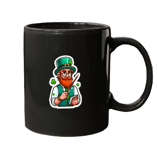 Irish bearded teacher, funny st patricks day Mugs